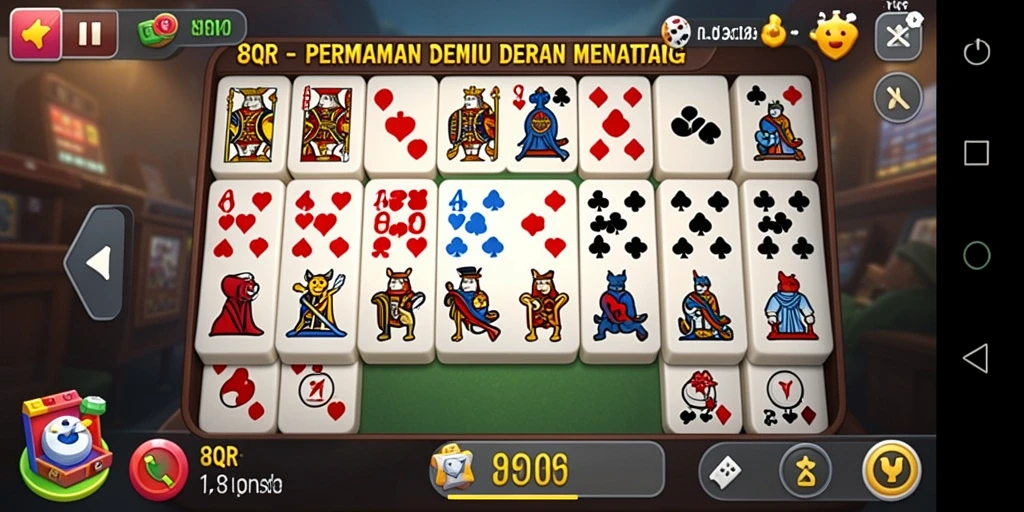 Screenshot gameplay menunjukkan keseruan bermain Domino di 8QR.