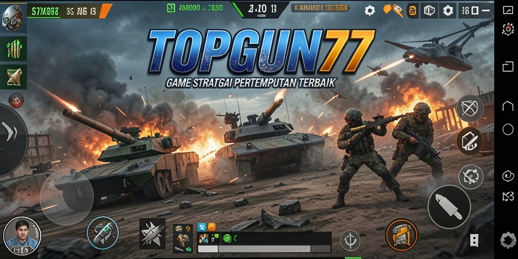Gameplay menarik dan strategi mendebarkan dalam TOPGUN77.